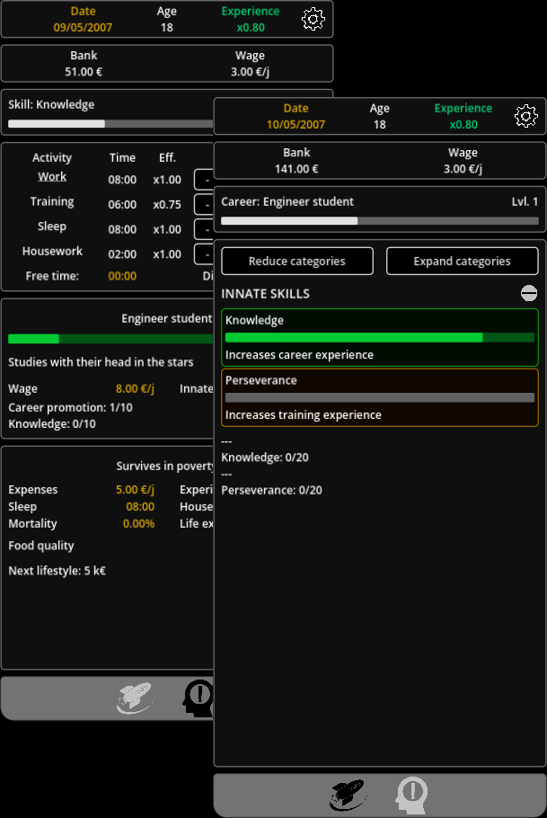 Waking Soul: An Idle Story Gameplay Screenshot